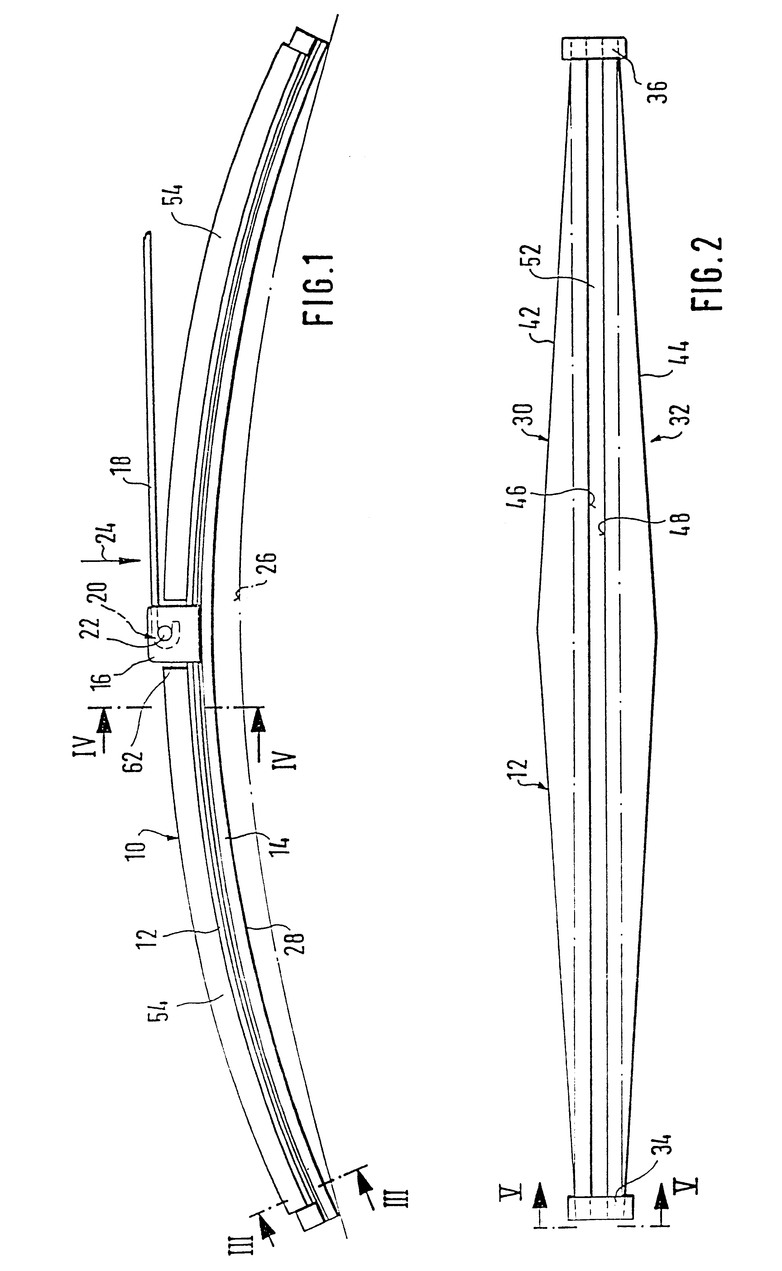 Wiper blade for cleaning automobile windscreens