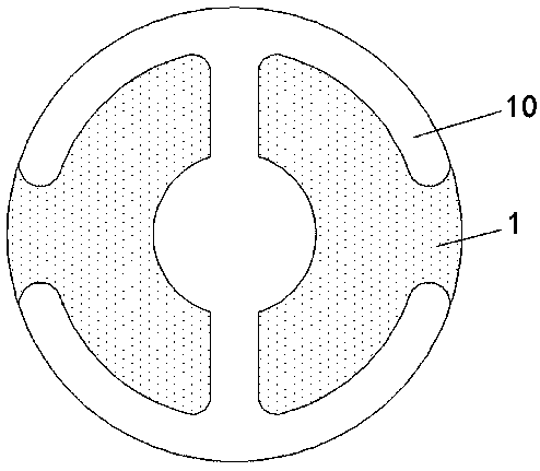 Composite quartz crystal oscillator plate