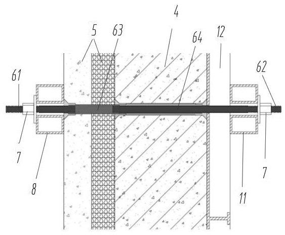 A pcf board mounting structure