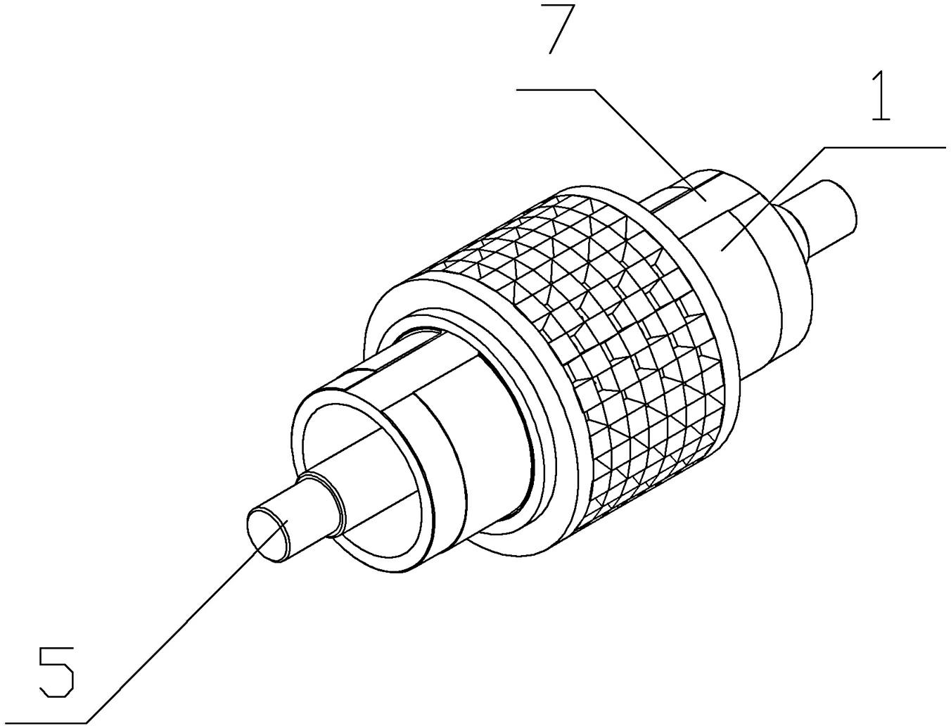 A squeeze roller for lead ingot cold granulator