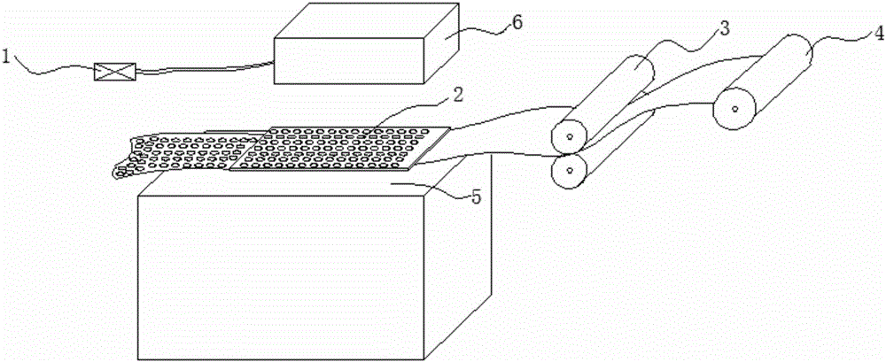 Punching device for aluminum foil or copper foil of lithium battery and production technology