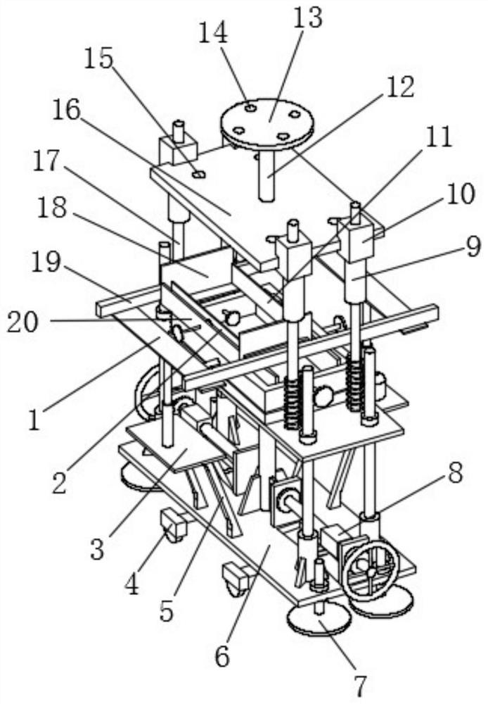 A metal mold automatic alignment device