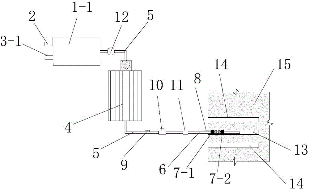 Active fracturing device for coal rock softening and coal rock fracturing construction process
