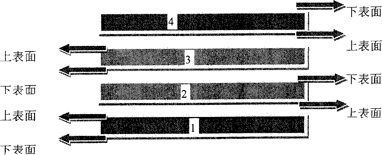 Method for measuring band steel surface total residual and residual ferrous powder