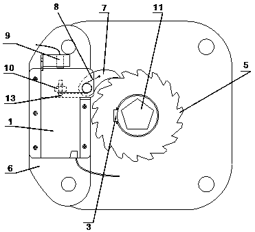 Electric locking device for water intake valve of outdoor fire hydrant
