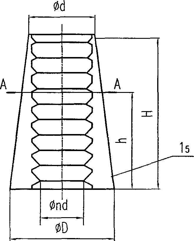 Method for manufacturing single clamping piece of anchorage, and dedicated mould