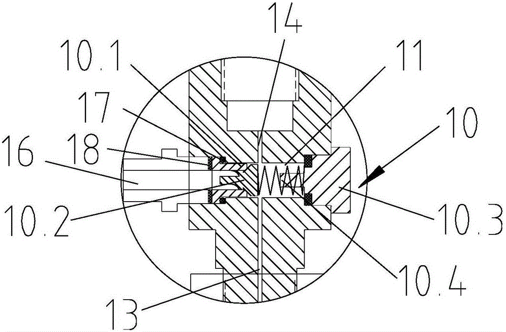 Bypass one-way valve of double-fuel supply system of DME/diesel engine