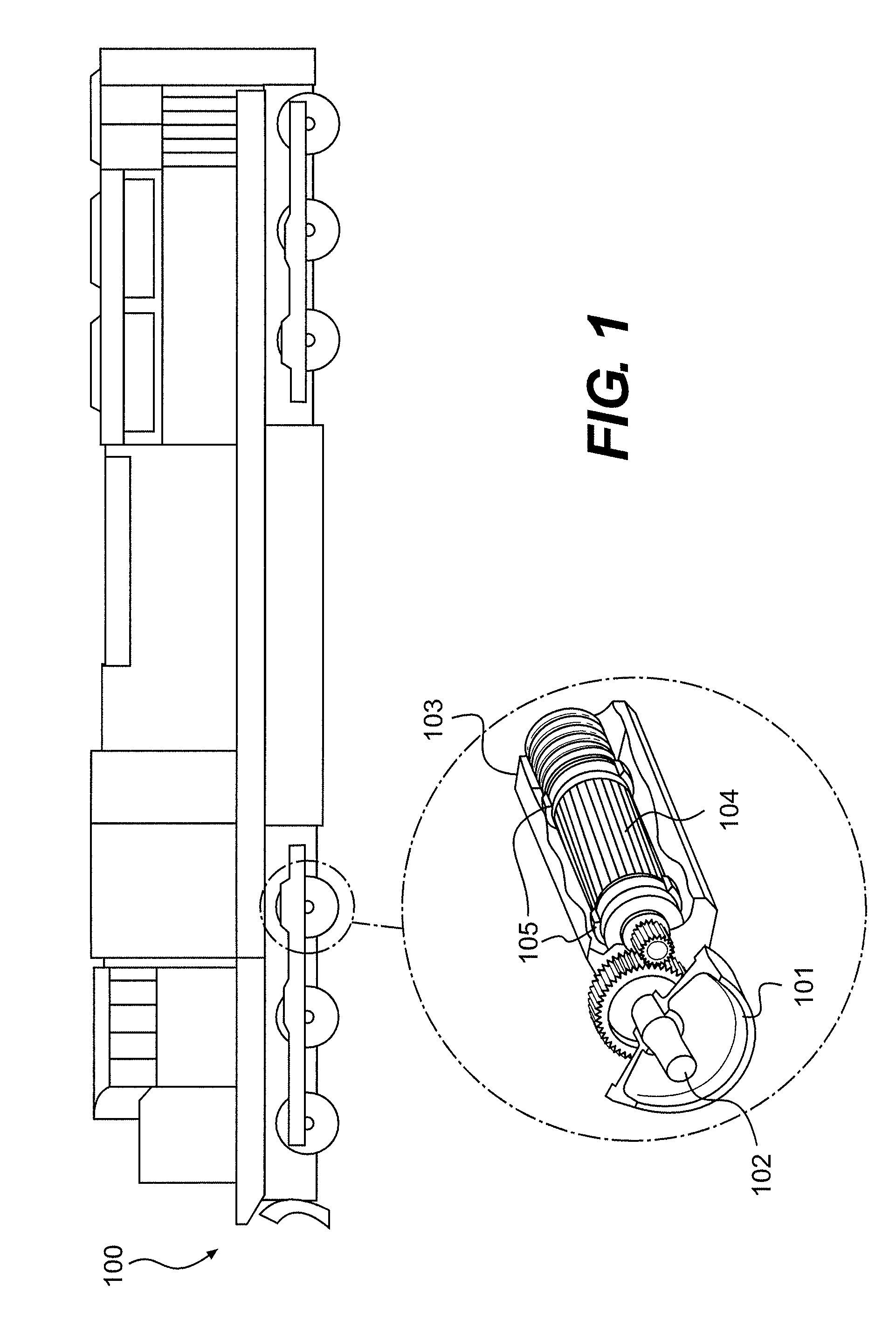 Continuously variable dynamic brake for a locomotive