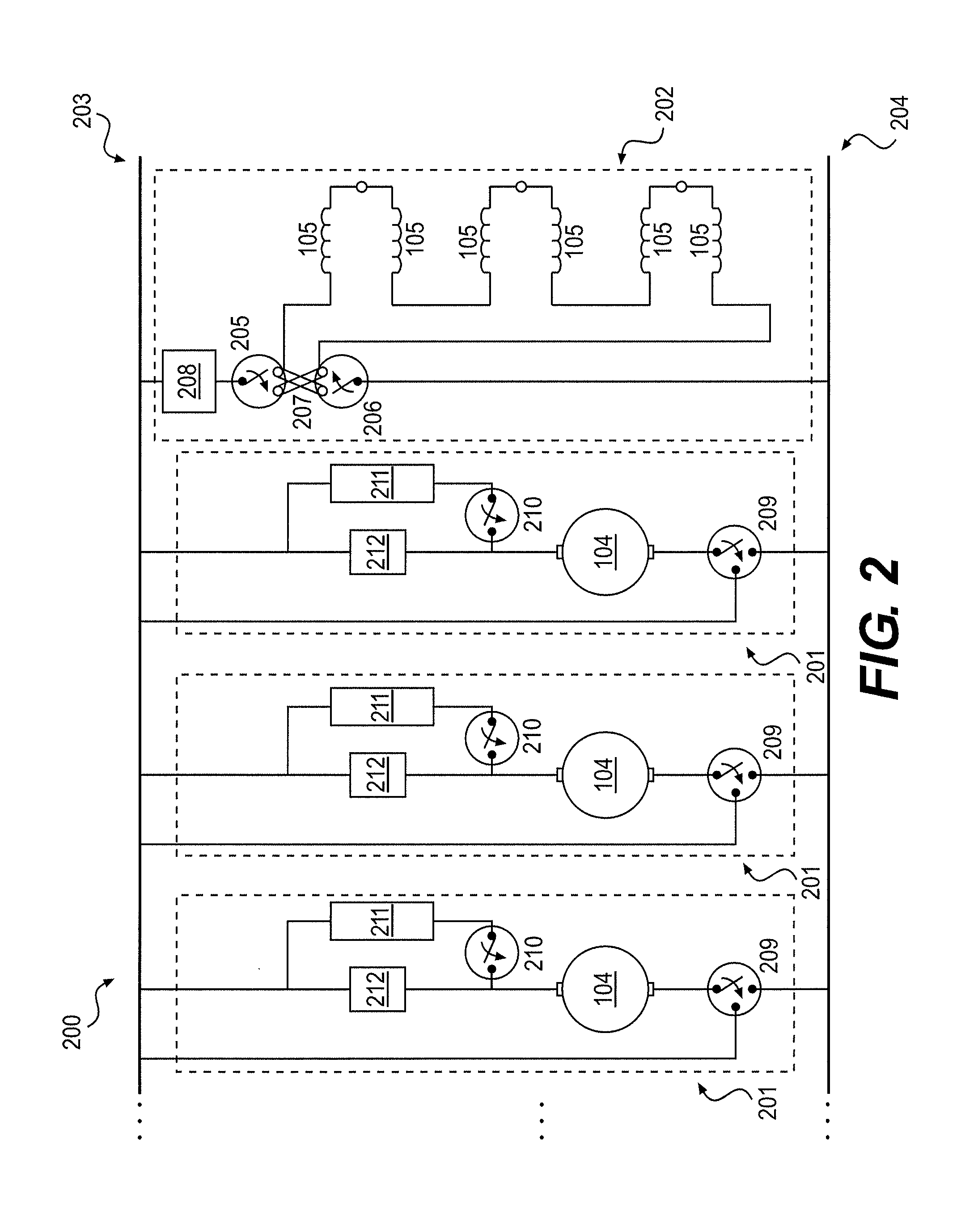 Continuously variable dynamic brake for a locomotive