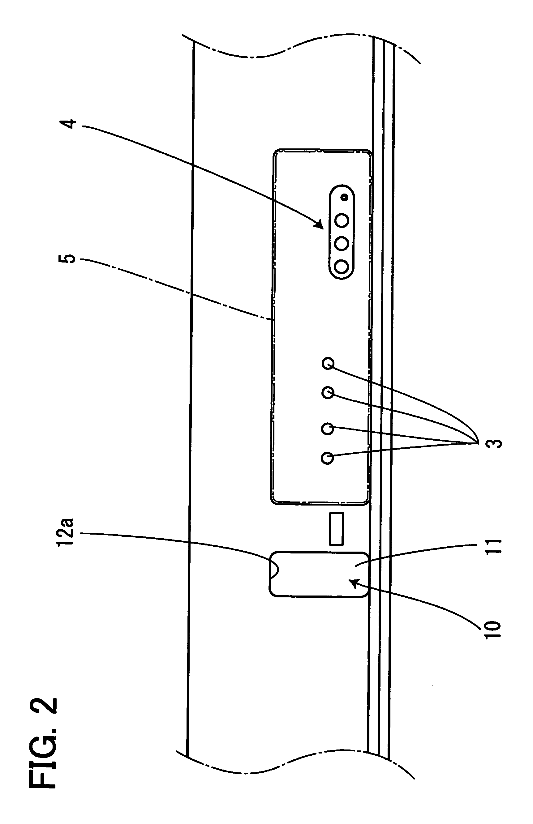 Electronic device with manual operation button