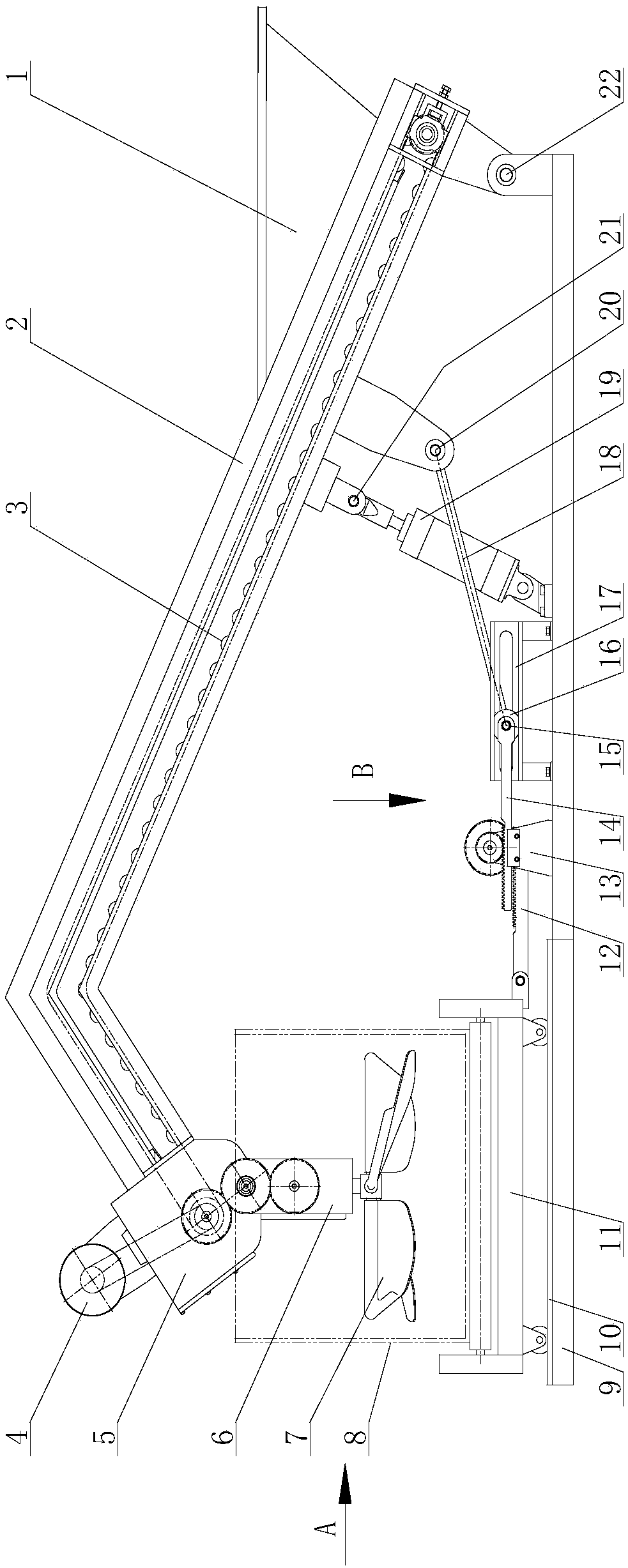 Even-distributed blanking type melon and fruit automatic packing machine and packing method