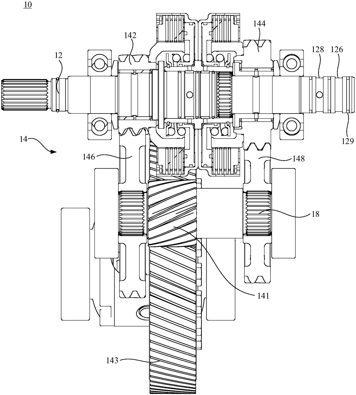 Transmission and electric vehicle