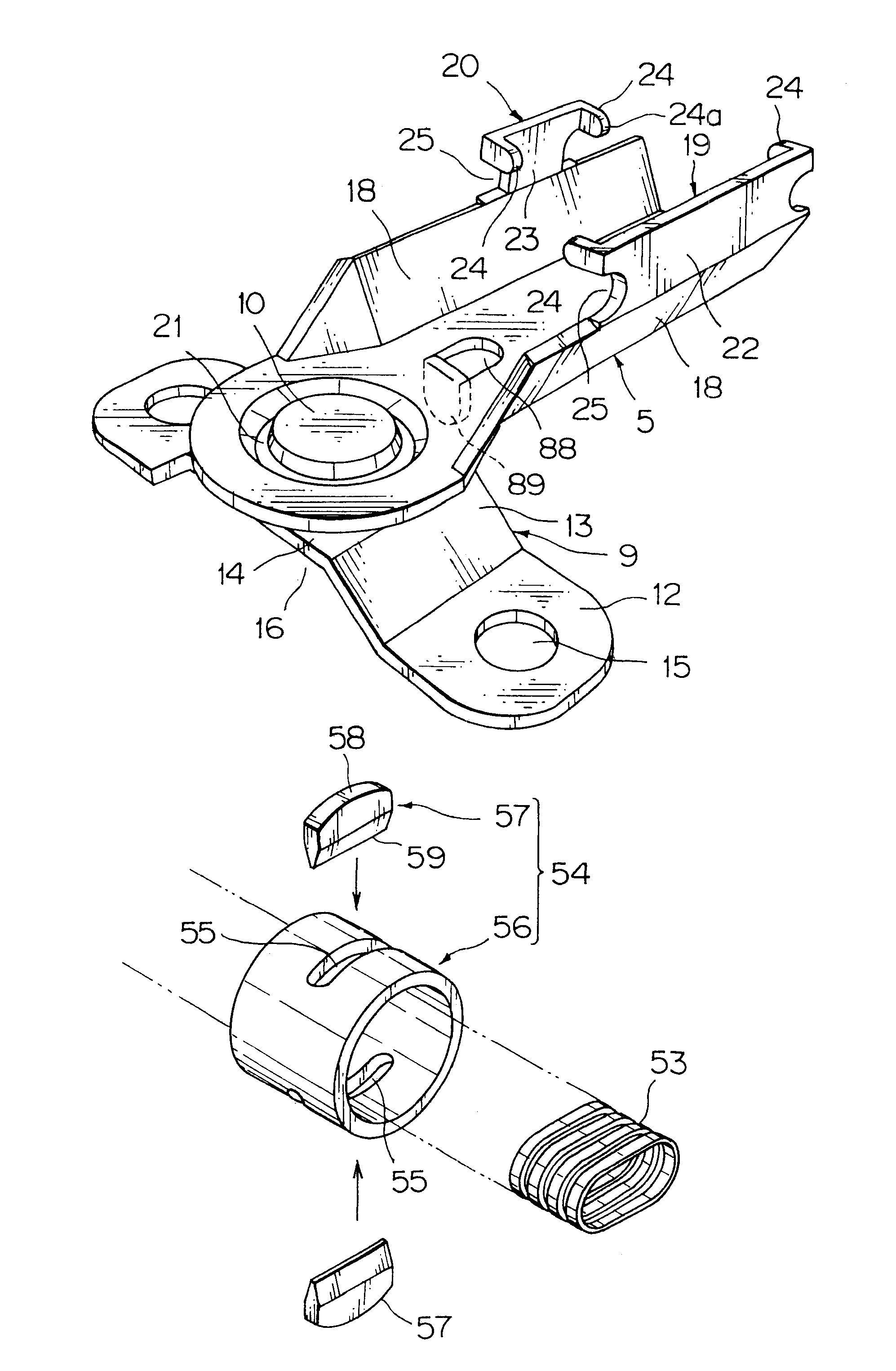 Wiring harness arrangement assembly for sliding door of car