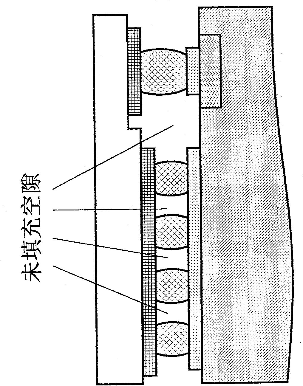 Film LED chip device based on compound low-resistance buffer structure and its making method