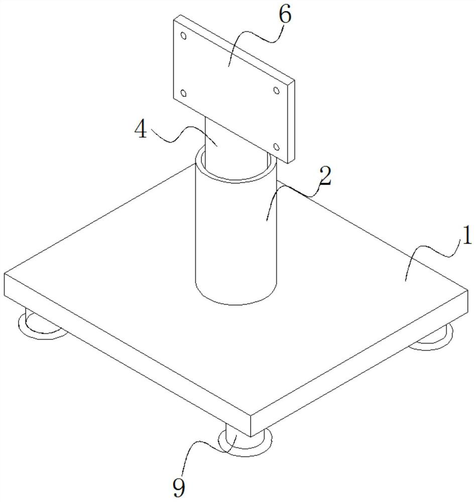 An anti-tipping display connection seat