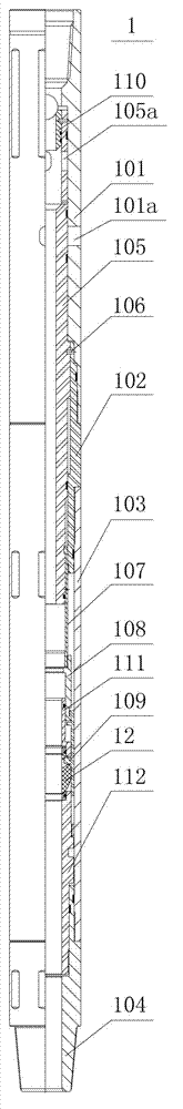 Multi-layer multi-section continuous oil testing system without lifting tubular column and operation method thereof