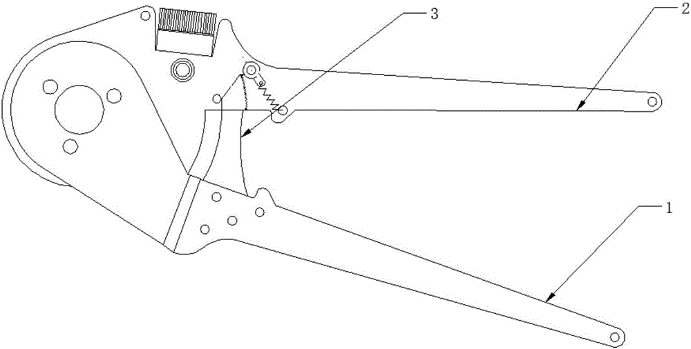 Three-claw-centering wire-pressing pliers