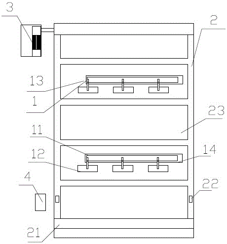 A fast door with heat dissipation and ventilation