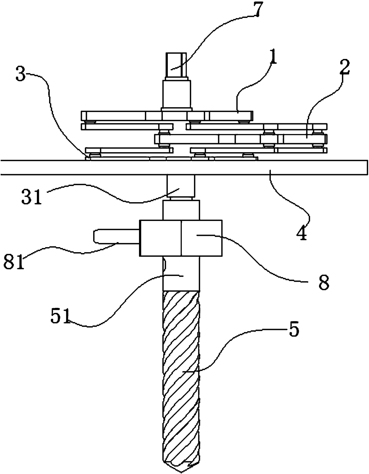 A kind of drilling device and drilling method for any shape hole