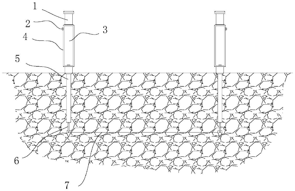 Soil retention device for saline-alkali soil