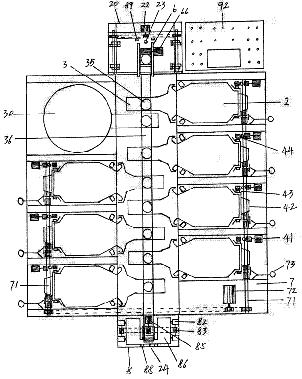 Novel automatic dish distributing device