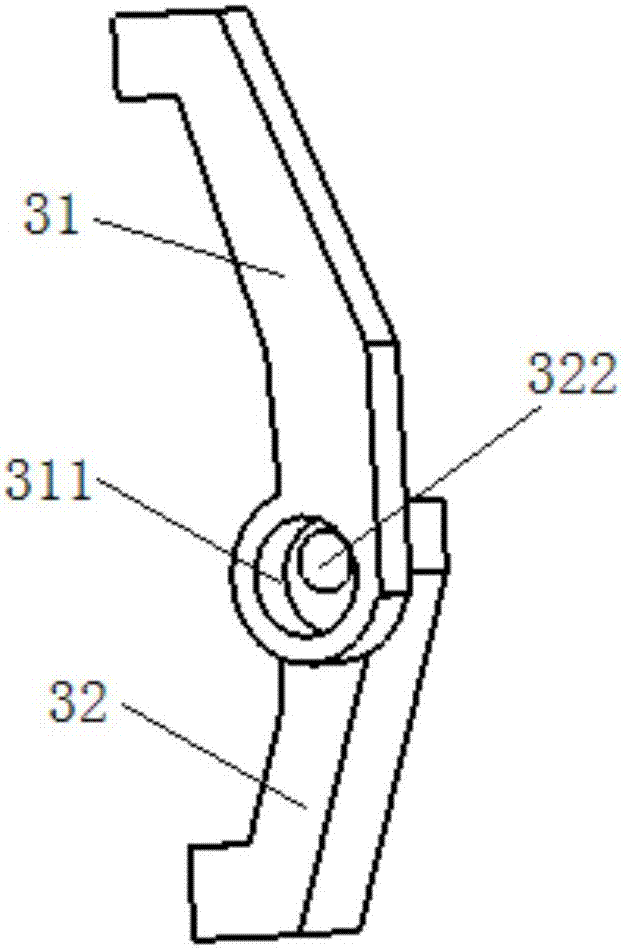 Box clamping device of small sand box for casting