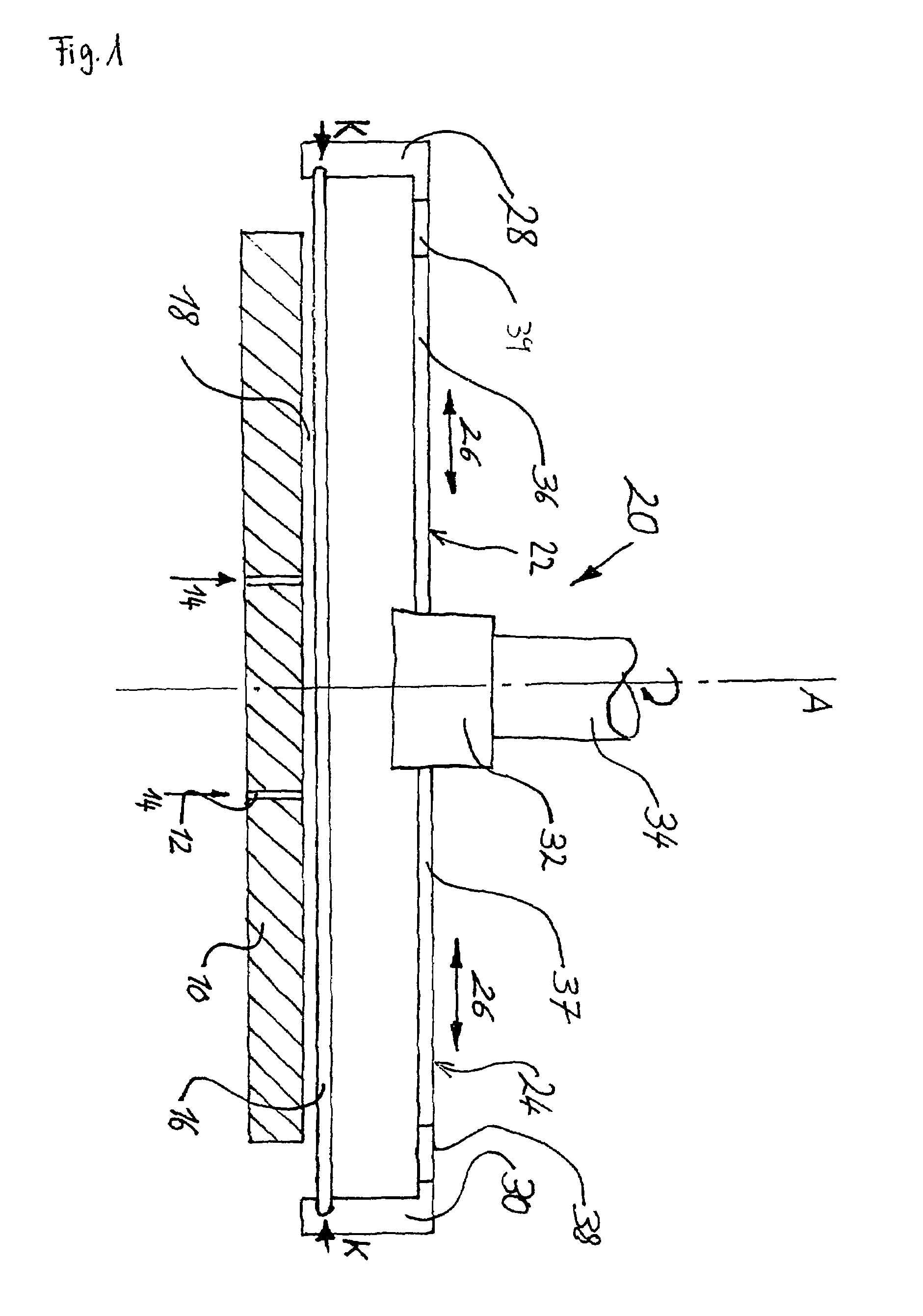 Holding and turning device for touch-sensitive flat objects