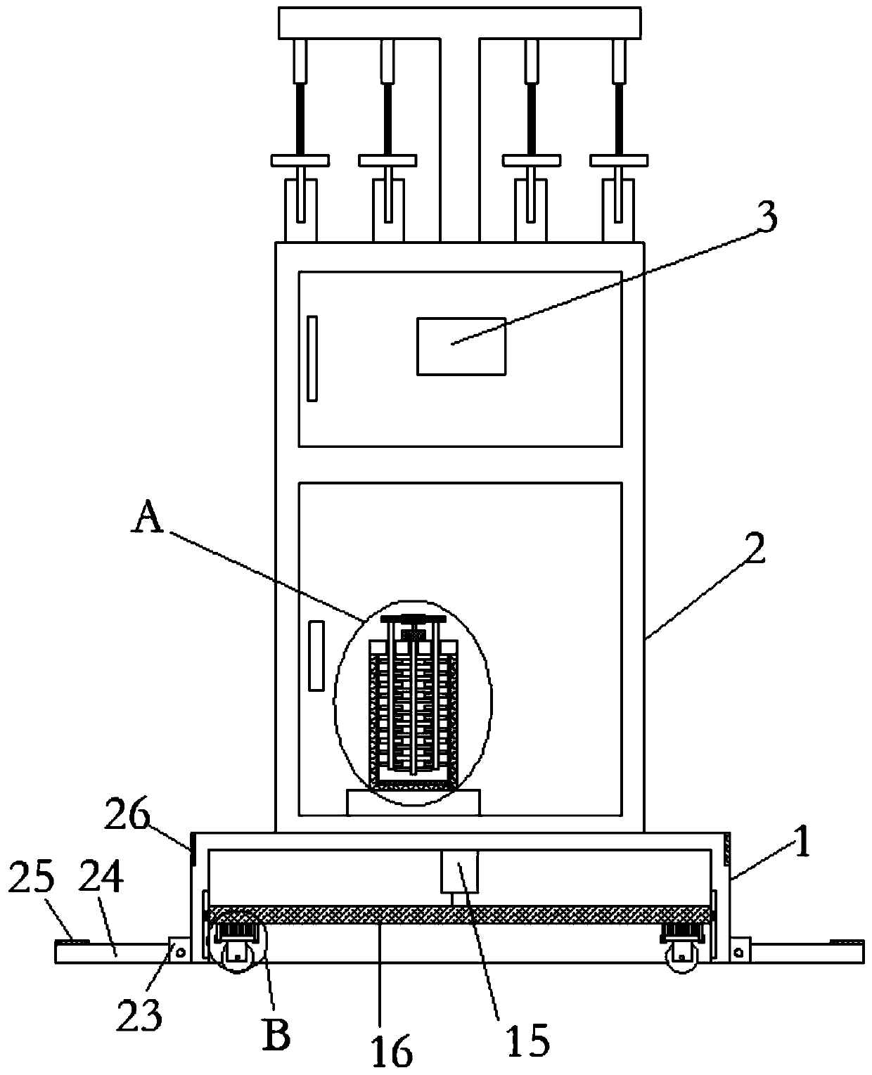 A cable refueling machine capable of uniform refueling