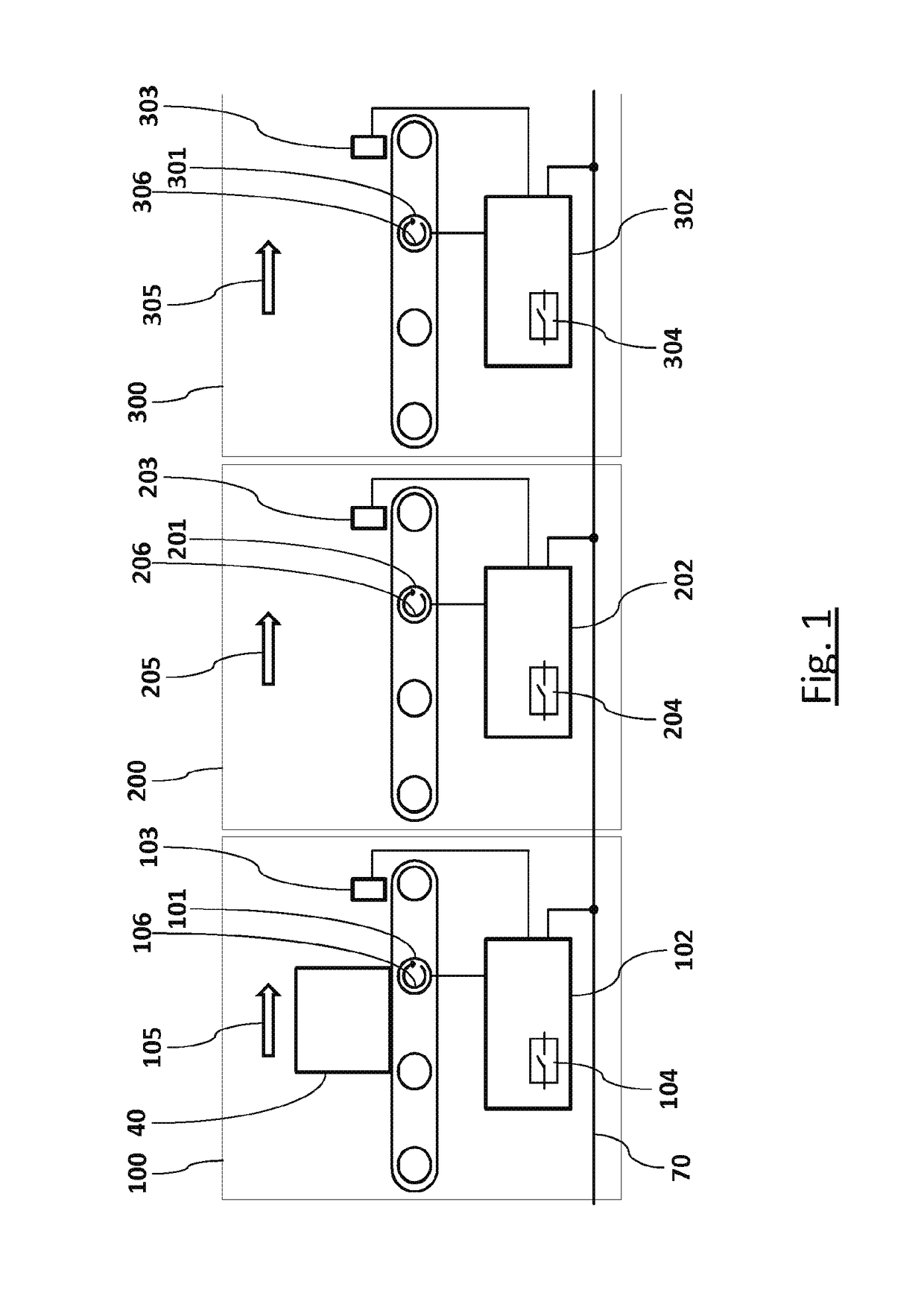 Installation method for setting up conveying devices