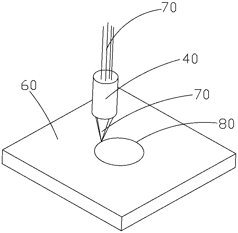 Method for cutting glass through laser