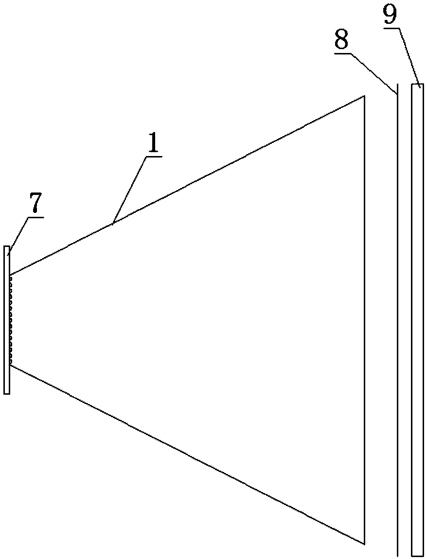 Reflector bowl and optical system applied to colored projection lamp