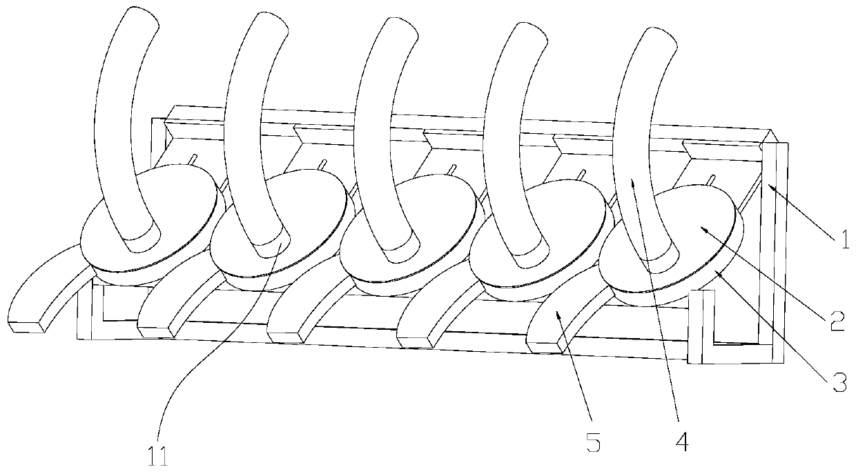 A device for separating and sorting prawns