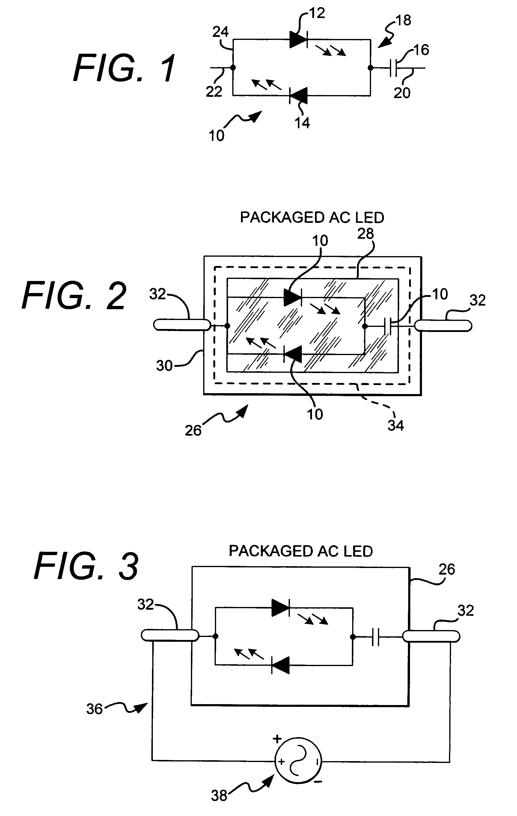 AC light emitting diode and AC LED drive methods and apparatus