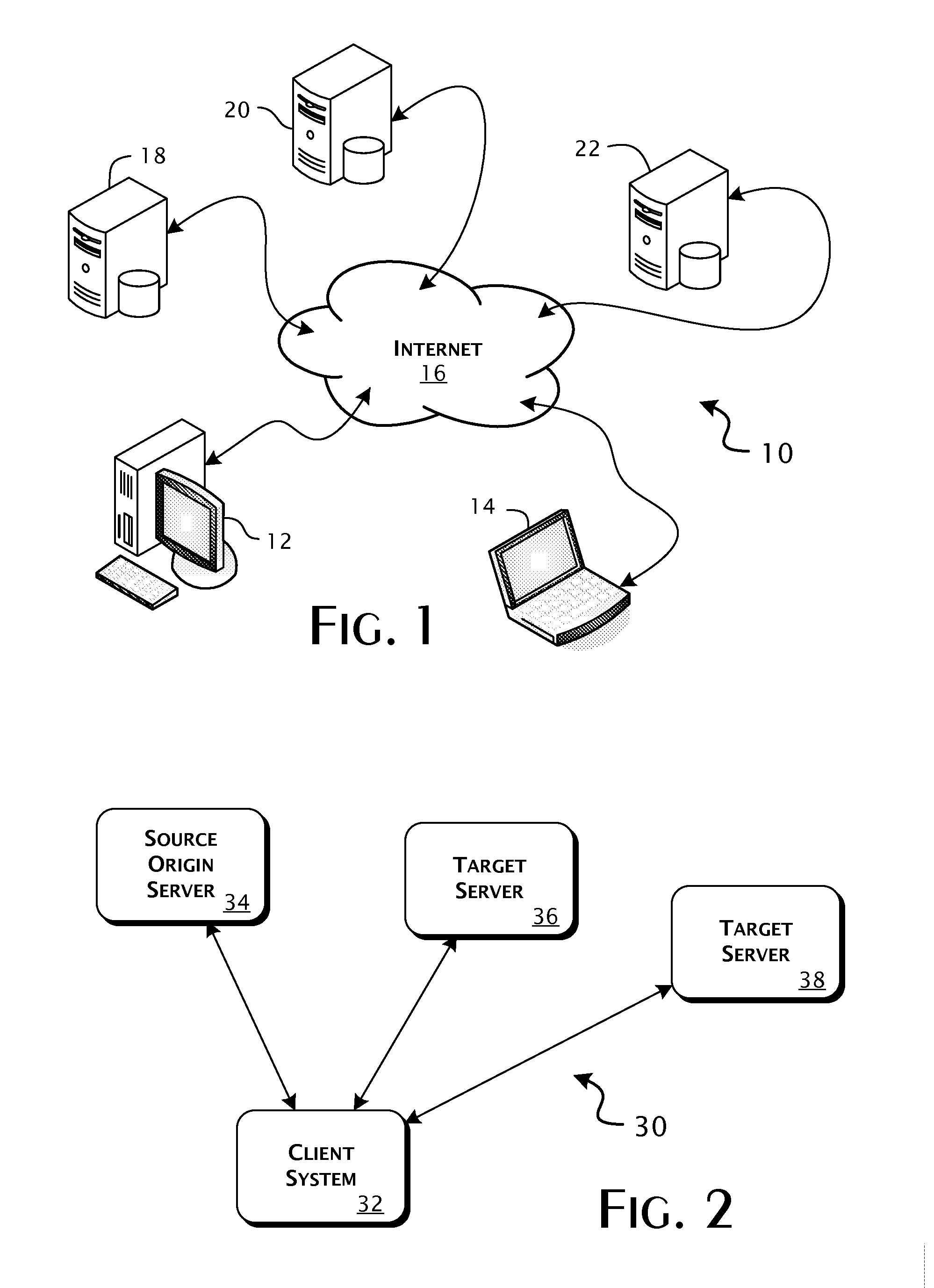 Enterprise client-server system and methods of providing web application support through distributed emulation of websocket communications