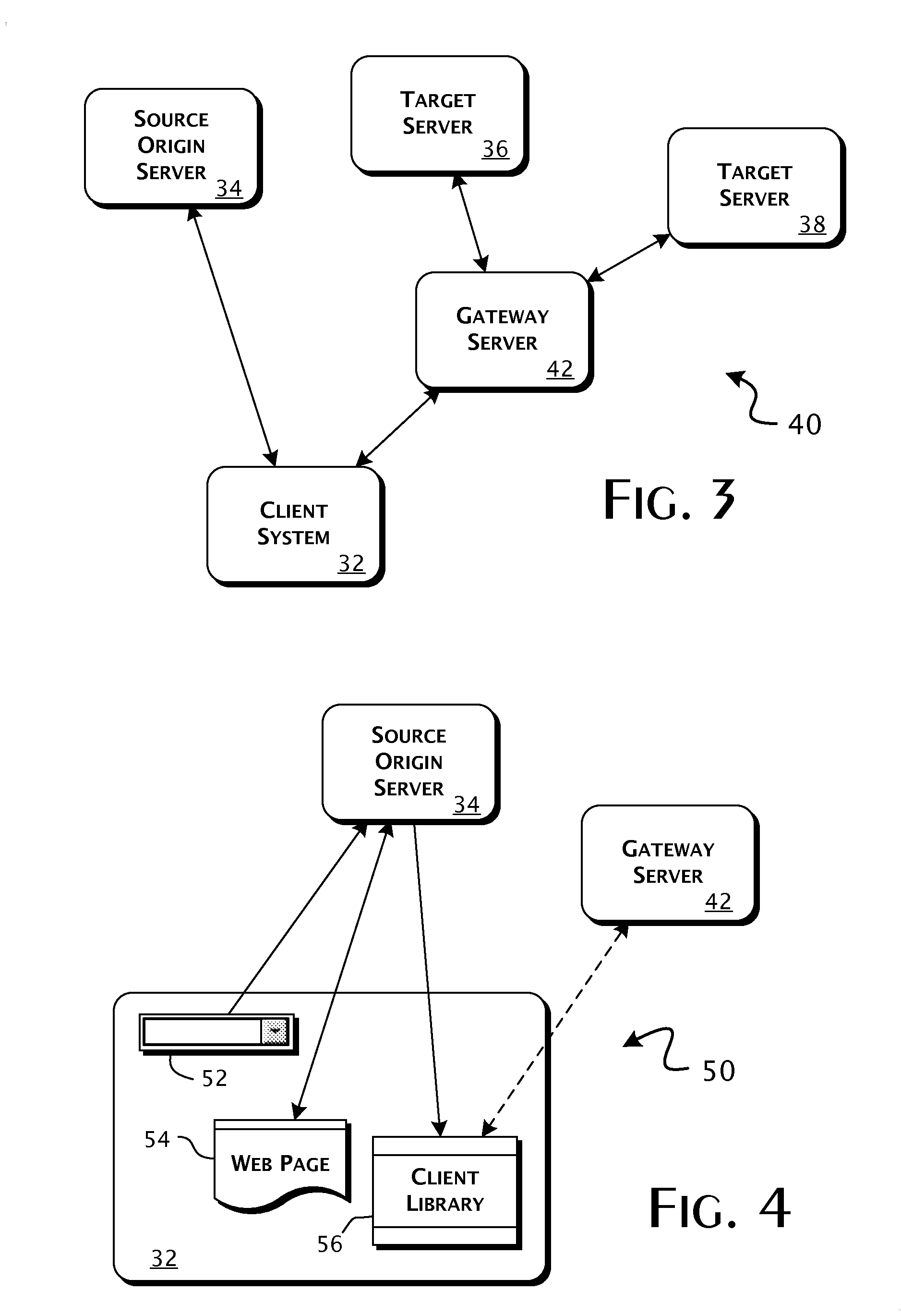 Enterprise client-server system and methods of providing web application support through distributed emulation of websocket communications