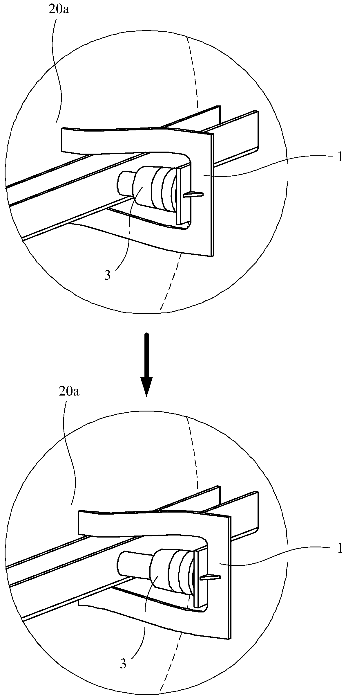 Regulating tool and method for reshaping steel plate pit in ship body surface