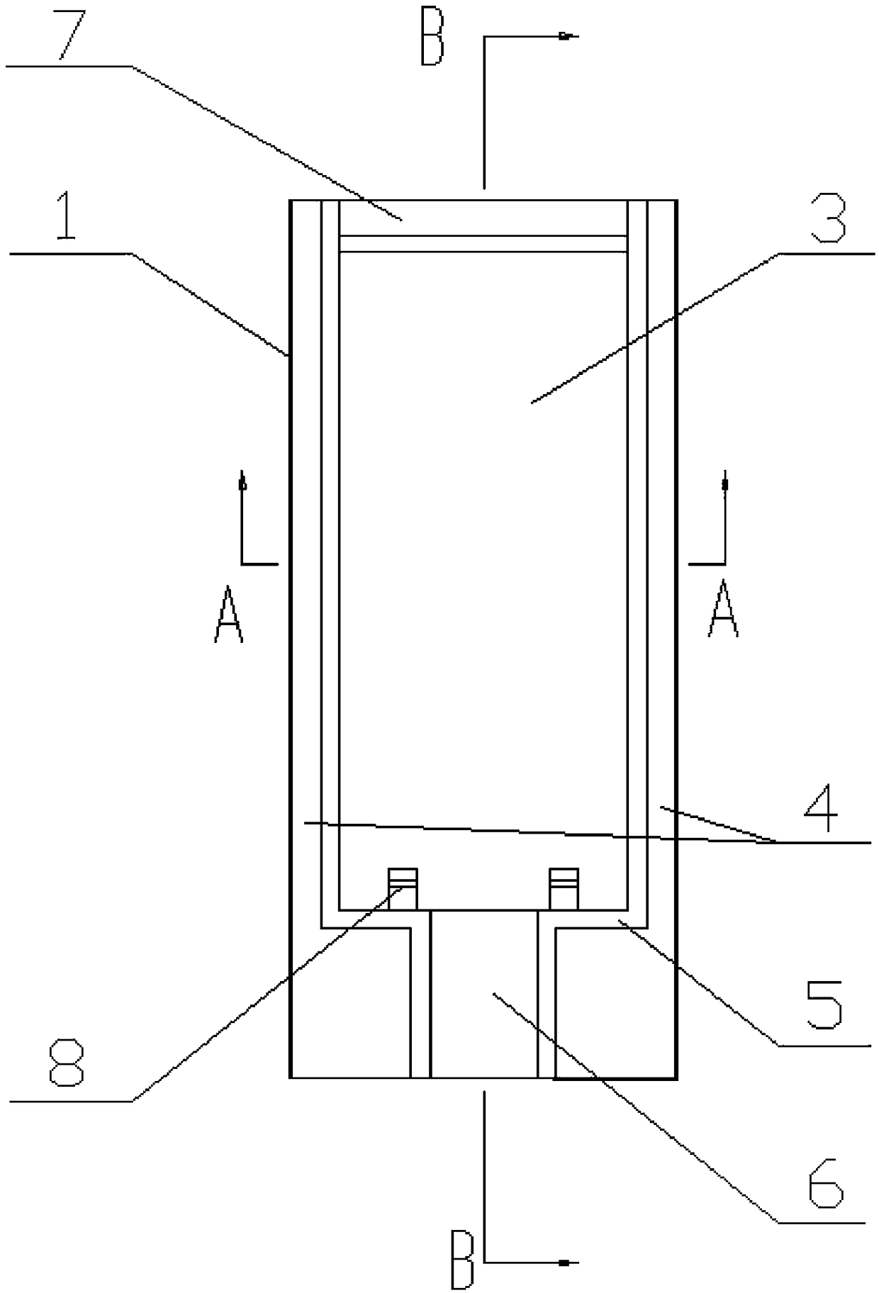 A pre-embedded box structure, a door body for a refrigerator and a refrigerator