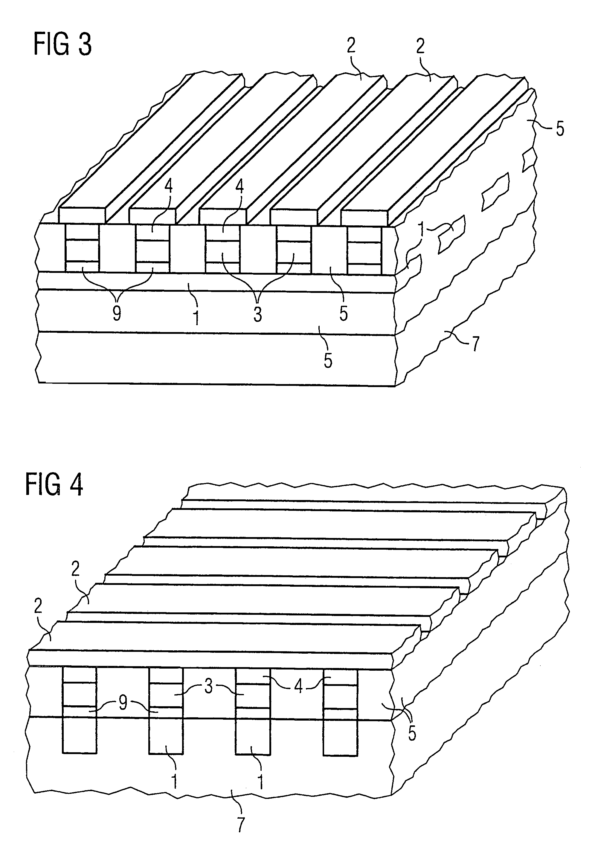 Semiconductor memory component in cross-point architecture