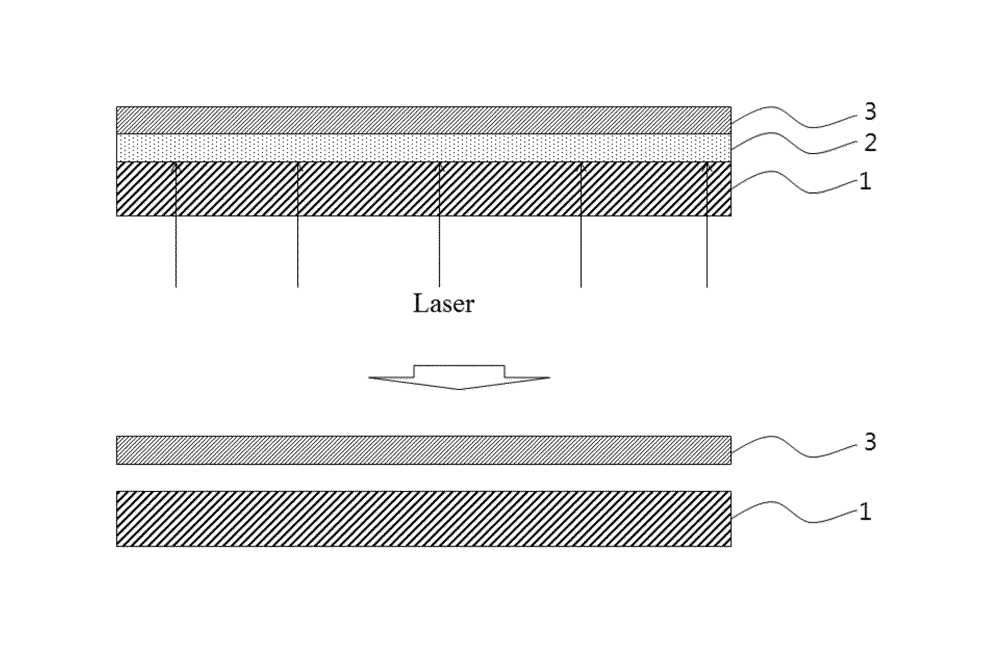 Laminate, and element comprising substrate manufactured using same