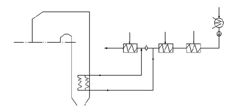 Gas turbine generating system using flue gas waste heat organic hydrocarbon mixture