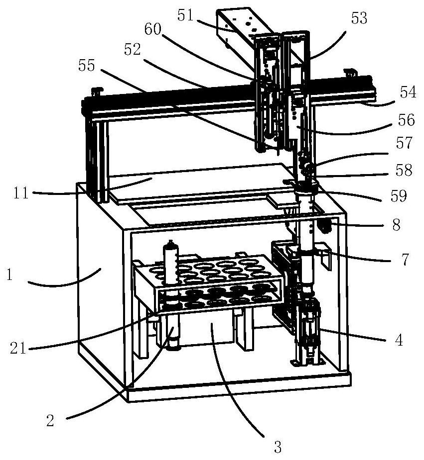 Dissolved gas separation automatic degassing device and method in transformer oil sample