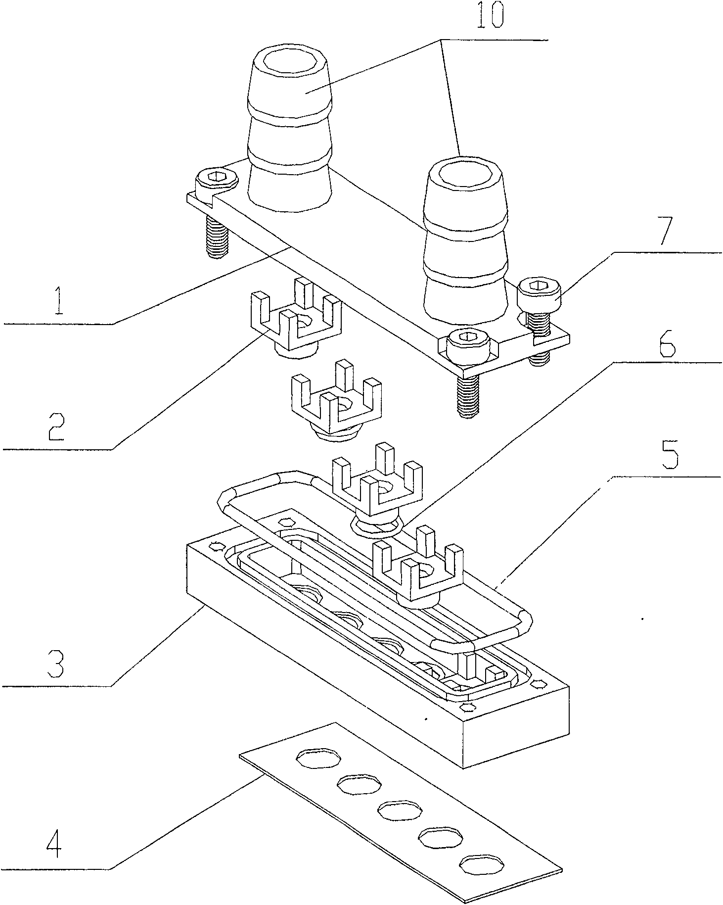 High-power laser diode array structure