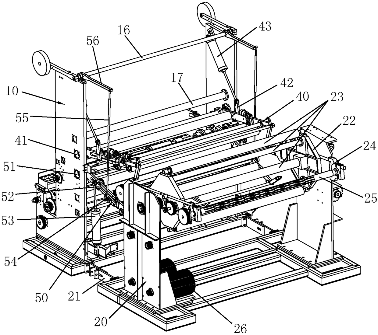 Non-woven fabric automatic slitting and winding machine