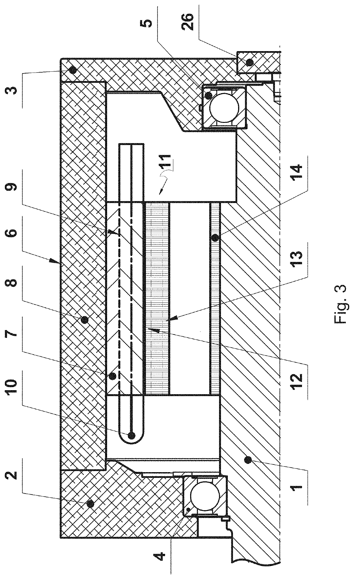 Brushless electrical machine with permanent magnet excitation