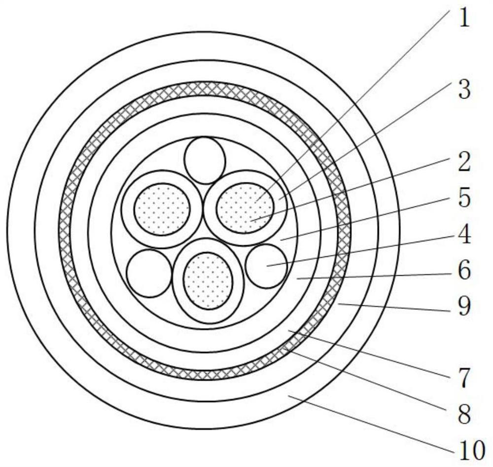 Ship safe harbor returning cable and manufacturing method thereof