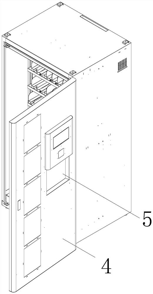 Vending machine cabin structure and control system thereof