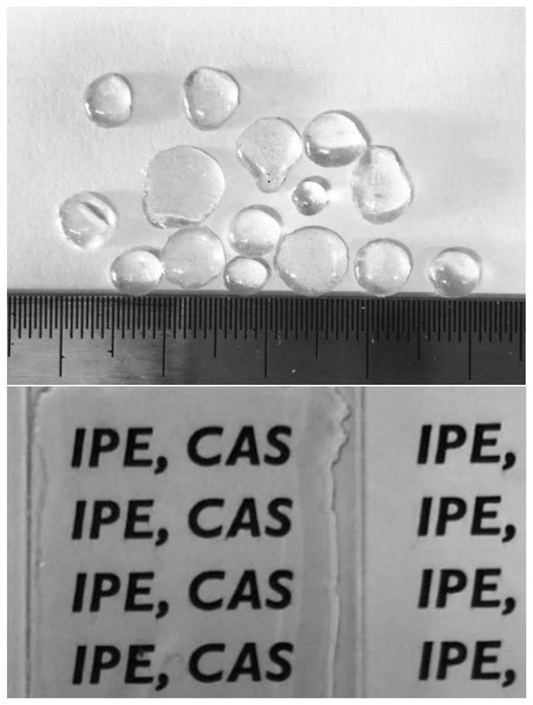 Glass based on amino acids as well as preparation method and application thereof