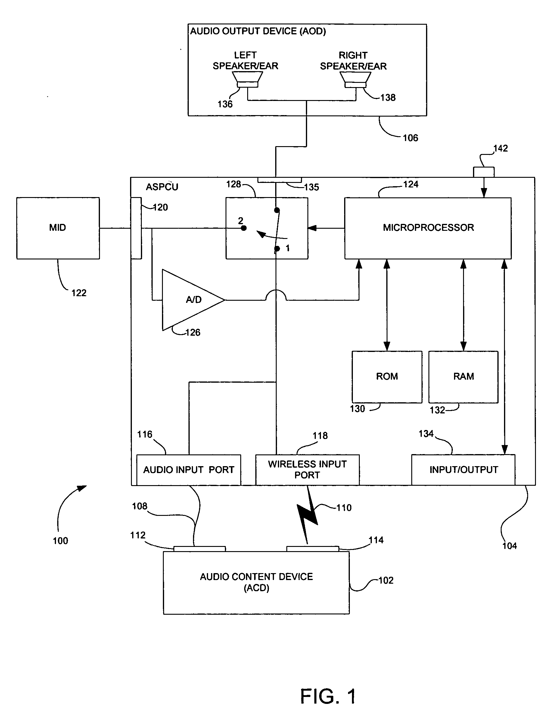 System and method for selectively switching between a plurality of audio channels