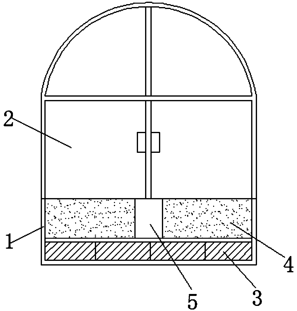 Heating device for fruit and vegetable greenhouse