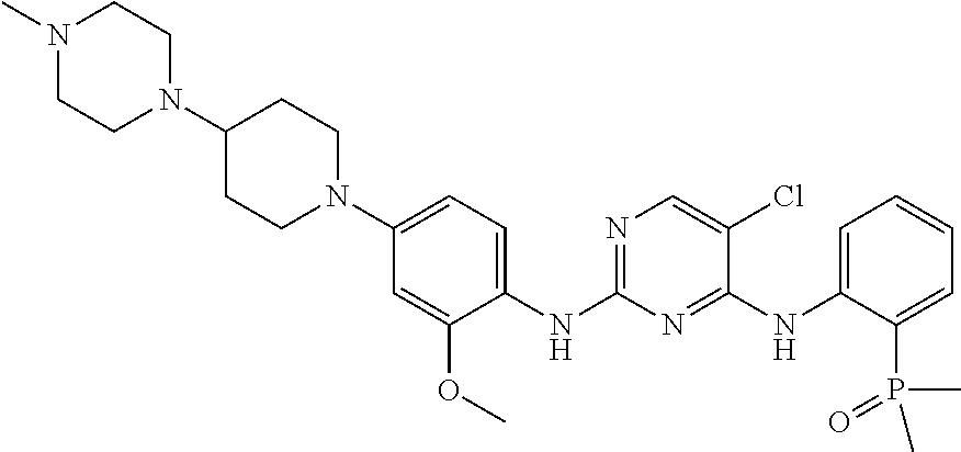 Pharmaceutical formulations comprising 5-Chloro-N4-[2-(dimethylphosphoryl)phenyl]-N2-{2-methoxy-4-[4-(4-methylpiperazin-1-yl)piperidin-1-yl]phenyl}pyrimidine-2,4-diamine